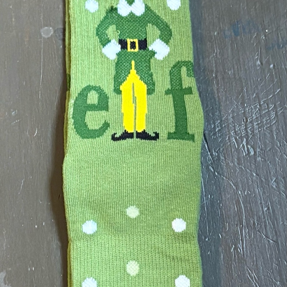American Red Cross Elf Themed Crew Socks